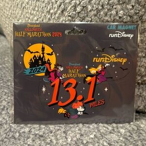 Disneyland Half Marathon Halloween 2024 Car Magnet